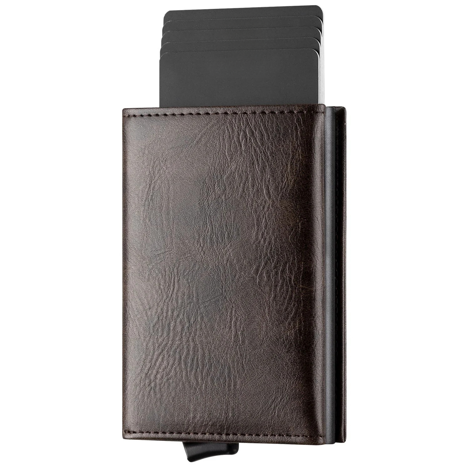 Billetera Slim Pop Up con Bloqueo RFID — Tarjetero Tri-fold para Hombre