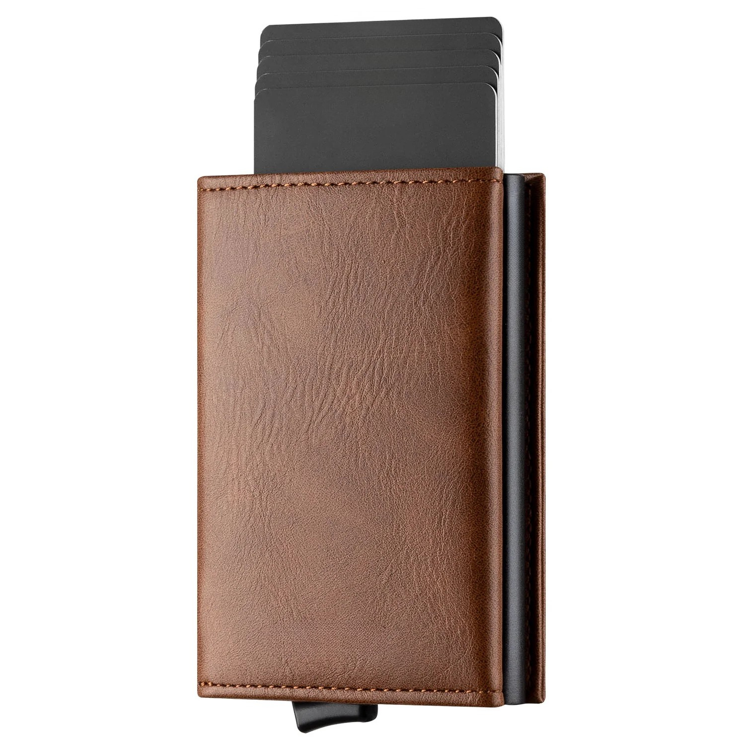 Billetera Slim Pop Up con Bloqueo RFID — Tarjetero Tri-fold para Hombre