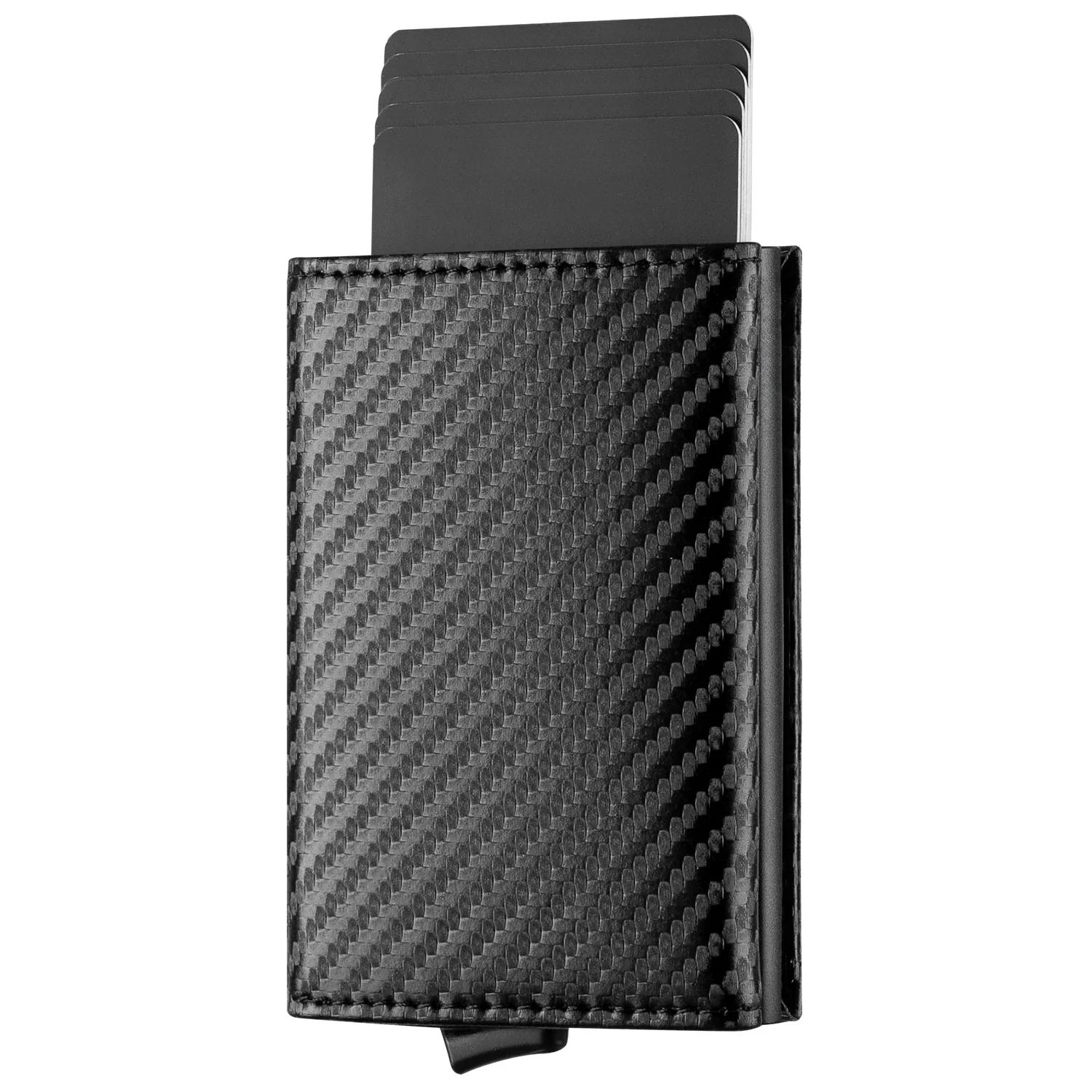 Billetera Slim Pop Up con Bloqueo RFID — Tarjetero Tri-fold para Hombre