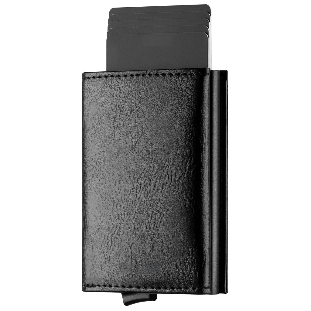 Billetera Slim Pop Up con Bloqueo RFID — Tarjetero Tri-fold para Hombre